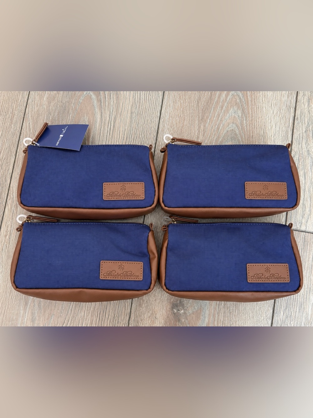 Lot of 4 Brooks Brothers United Airlines Amenity Kits